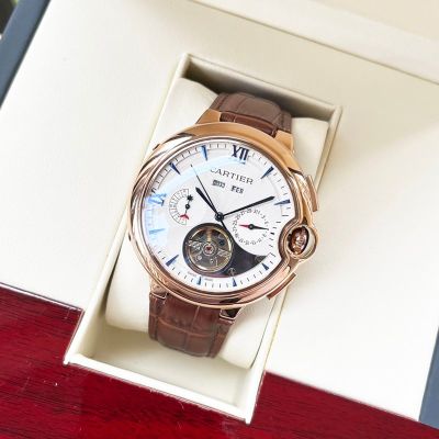 Ballon Bleu de Cartier 44*12mm Mingzhu Automatic Movement 316L Steel Black/White Face Watch